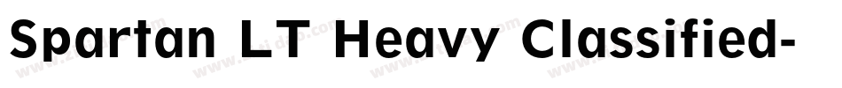 Spartan LT Heavy Classified字体转换